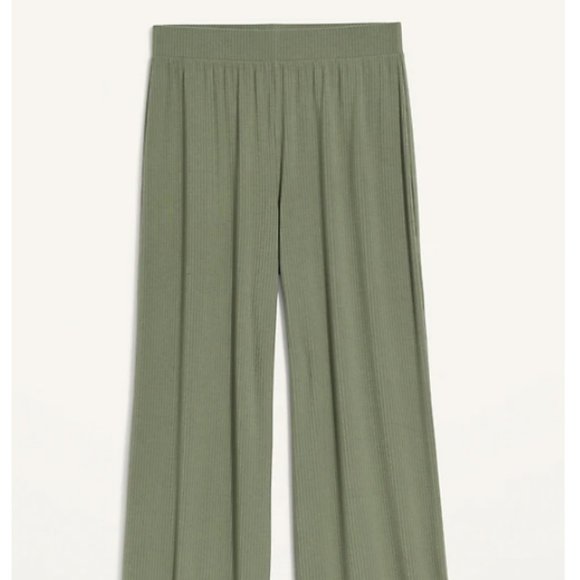 NWT Old Navy High-Waisted Pajama/Sweatpants; Olive Green; Medium (Regular) - Picture 3 of 10